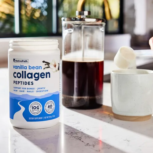 Miniatura 7 de NativePath Péptidos de colágeno – Colágeno hidrolizado tipo 1 y 3. Proteína en polvo cetogénica y paleo alimentada con pasto para cabello, piel