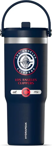 Miniatura 11 de Hydrapeak x NBA Vaso Nomad con Licencia Oficial de Phoenix Suns de 32 oz con Asa y Tapa con Popote, Botella de Agua de Acero Inoxidable a Prueba
