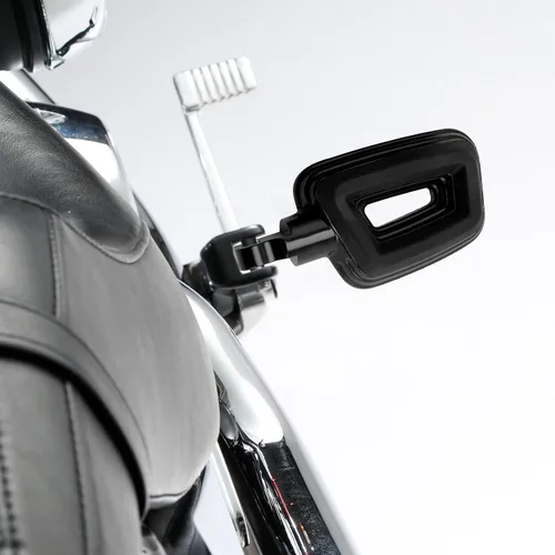 Miniatura 9 de TCT-MOTORPARTS Estriberas de estilo de montaje macho negro para Harley Touring Street Glide Softail