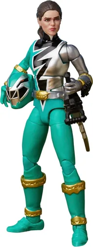 Power Rangers Lightning Collection Dino Fury Green Ranger - Figura de acción a escala de 6 pulgadas, juguetes y figuras de acción para niños a