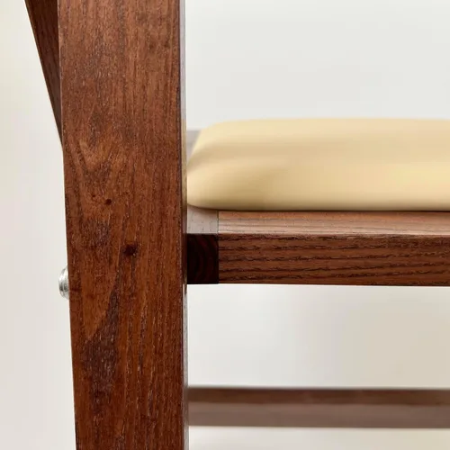 Miniatura 9 de Sillas plegables de madera con cojín, asientos comerciales apilables, sillas para bodas, banquetes y eventos, juego de 4, madera de fruta clásica