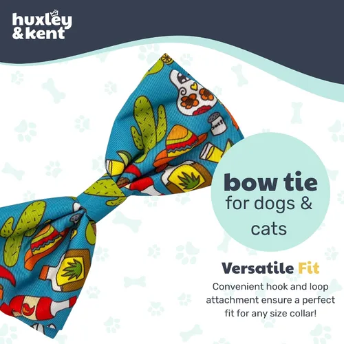 Miniatura 8 de Huxley & Kent Pajarita para mascotas Cinco de Mayo Velcro Bow Tie Collar Accesorio Divertidas pajaritas para perros y gatos Bonita, cómoda