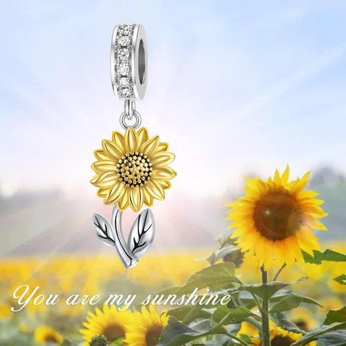 Miniatura 2 de Dijes para pulsera de plata de ley 925 cuerno italianoSol de Filipinas