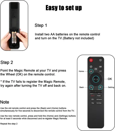 Miniatura 7 de Reemplazo para LG MR25GA Magic Remote – Control remoto de voz universal para televisores inteligentes LG OLED QNED UHD LED