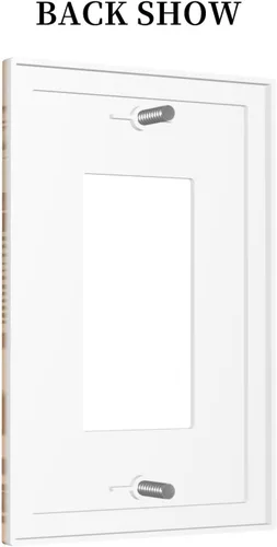 Miniatura 4 de Cubierta de Interruptor de Luz de 1 Gang de Mujer Africana, Placa de Pared Individual Basculante, Receptáculo de Cebras y Elefantes GFCI, Niña Mujer