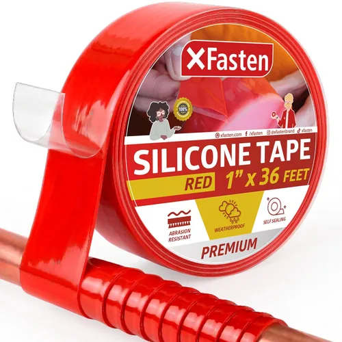 Miniatura 12 de XFasten Cinta autoadhesiva de silicona, para fusión 1 pulgada X 36 pies, Azul