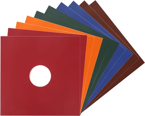 Miniatura 10 de Facmogu 10 piezas de 30,48 cm de fundas para discos de vinilo LP, fundas de discos de vinilo de cartón de 350 g/m² con acabado kraft, fundas