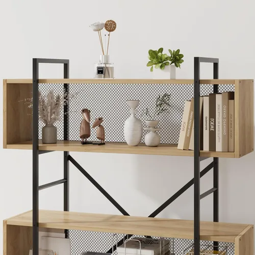 Miniatura 8 de GAOMON Estantería de 6 niveles con almacenamiento, estante industrial de 71.3 pulgadas de alto con estantes de exhibición abierta, estantería de 6