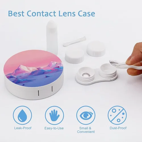Miniatura 3 de Estuche personalizado para lentes de contacto Kit de viaje personalizado para lentes de contacto, añade tu texto de imagen, caja portátil