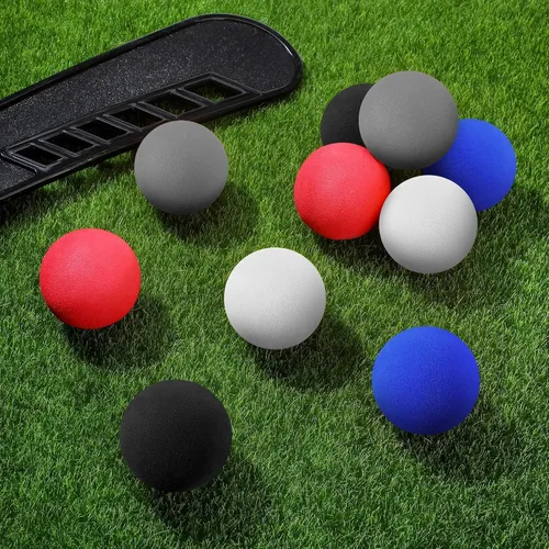 Miniatura 7 de Syhood 24 pelotas de hockey sobre la rodilla para niños, mini pelotas de hockey de espuma suave para piso interior, mini palo, fiestas
