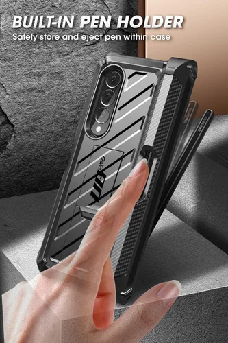 Miniatura 5 de SUPCASE Unicorn Beetle Pro Series - Funda para Samsung Galaxy Z Fold 3 5G (2021), carcasa resistente de doble capa de cuerpo completo con protector