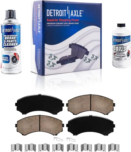 Miniatura 15 de Detroit Axle - Pinza de disco del lado del acompañante + pastillas de freno de cerámica de repuesto para Lexus HS250H Toyota RAV4 Prius V Scion xB