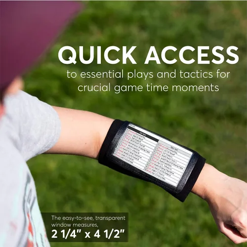 Miniatura 7 de QB Playbook Pulsera - Pulseras de juego de mariscal de campo de fútbol americano para adultos y jóvenes - Entrenador de muñeca para todos