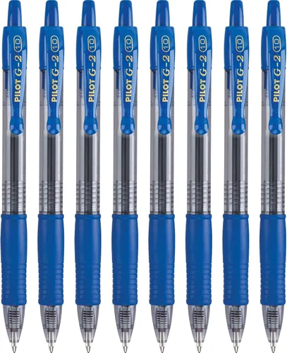 Miniatura 7 de PILOT Pen 15316 G2 Premium - Bolígrafos de gel con punta rodante, recargables y retráctiles, punta gruesa, color negro, paquete de 8