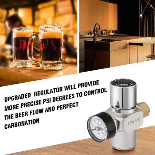 Miniatura 6 de TMCRAFT Mini Growler de barril presurizado de 64 onzas, sistema portátil de barril de acero inoxidable con regulador de CO2 actualizado que se