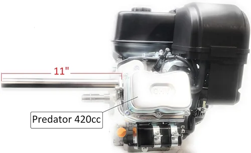 Miniatura 2 de Tubo de escape para Go Kart Predator 301cc y 420cc, GX Hondas, motores de barro.