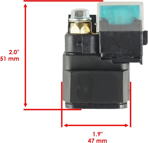 Miniatura 2 de Caltric Relé solenoide de arranque compatible con Yamaha Fz-8 Fz8 Fz8N 2011-2013