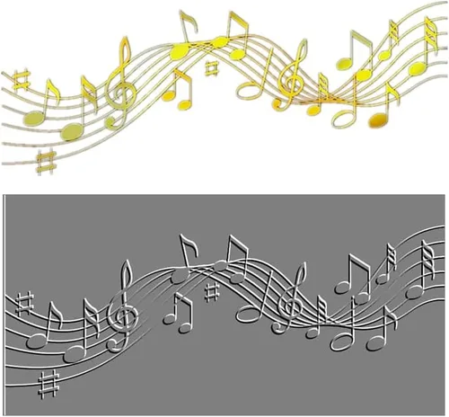 Placa de papel de aluminio caliente para personal, fondo de música, troqueles de corte de metal, álbumes de recortes, marcos en relieve, tarjeta,