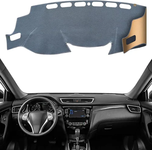 Miniatura 13 de Alfombrilla Protectora para Salpicadero Compatible con Nissan Altima 2012-2007 (Código de Cuerpo L32, Sin Modelos HUD), Alfombrilla Antirreflejos