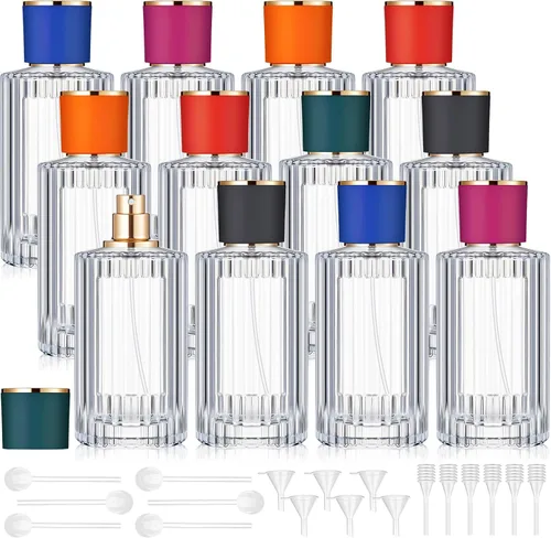 Miniatura 15 de Teenyyou 6 botellas vacías de perfume de vidrio de 30/50/3.4 fl oz a granel para fabricantes de perfumes, botellas de colonia atomizadoras