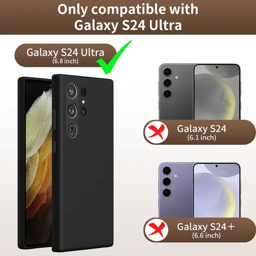 Miniatura 3 de Funda de cuero genuino para Samsung Galaxy S24 Ultra - Cuero de grano completo, compatible con MagSafe y carga inalámbrica, botones de metal bisel