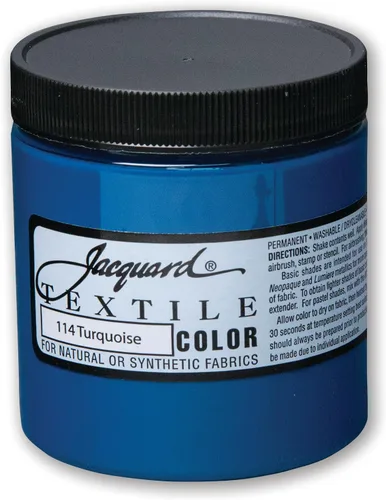 Miniatura 12 de Jacquard Pintura Textil 8 Oz Negro