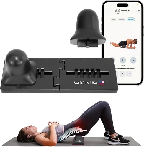 Miniatura 19 de Thrival - Herramienta de liberación muscular completamente ajustable para psoas, flexor de cadera, espalda, glúteo, iliaco y cuello para liberación