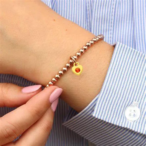 Miniatura 3 de BetterJonny 120 piezas de dijes de piedra natal de cristal, 12 colores de dijes redondos de cristal con anillos hechos a mano, dijes de joyería