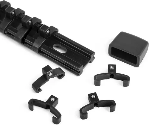 Miniatura 2 de Reniteco Negro 20 Unids ABS Socket Organizador Clips para 3/8 pulgadas Drive Sockets Almacenamiento