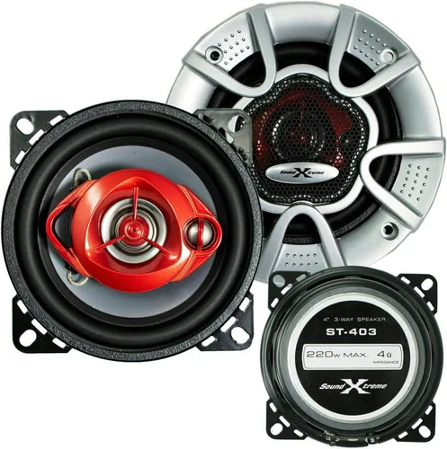 Miniatura 4 de Par de altavoces de audio coaxial para automóvil SoundXtreme de 6 pulgadas en 3 vías y 350 vatios con clasificación CEA (2 altavoces)