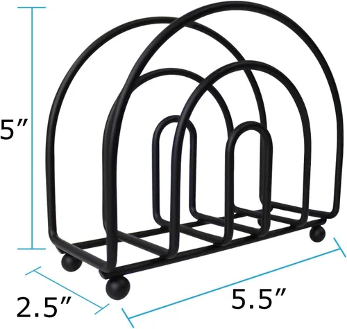 Miniatura 2 de Blue Donuts Classic Arc Collection - Servilleteros para mesas, servilleteros de granja, servilleteros de mesa de comedor para cocina, color negro