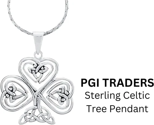 Miniatura 2 de PGI Traders Colgante de árbol celta de ley, Plata esterlina