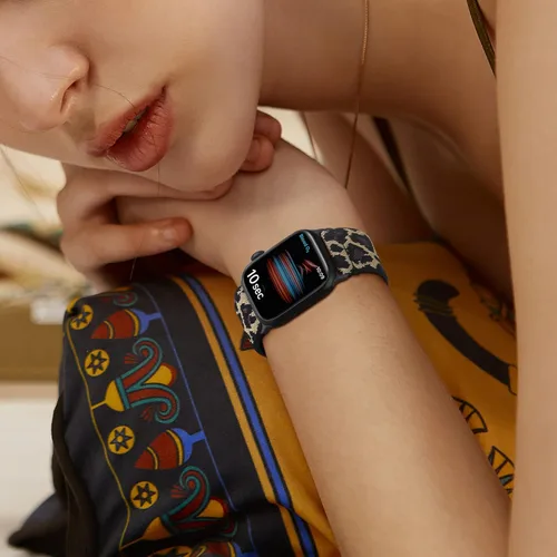 Miniatura 5 de Adorve Correa elástica compatible con Apple Watch Bands Ultra 3/2/1 de 49 mm, 46 mm, 45 mm, 44 mm, 42 mm, 41 mm, 40 mm, 38 mm, para hombres