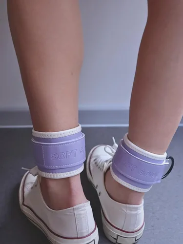 Miniatura 6 de Correas de tobillo para mujer con máquina de cables - Ajustable (par) con anillo en D para patadas de glúteos, rizos de piernas, empujes de cadera