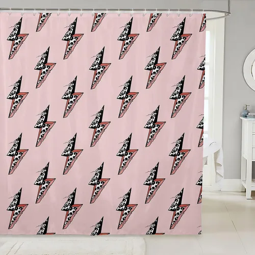 Miniatura 42 de Manfei Cortina de Ducha de Aguacate Lindo Estampado de Aguacate de Dibujos Animados Cortina de Baño para Niños y Niñas Tema de Frutas Cortina