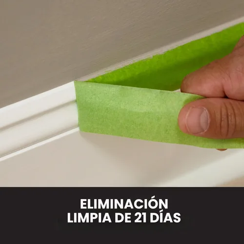 Miniatura 4 de FrogTape Cinta para pintores multisuperficie con bloque de pintura, 1 pulgada de ancho (0.94 pulgadas x 60 yardas), adherencia media, verde, 1 rollo