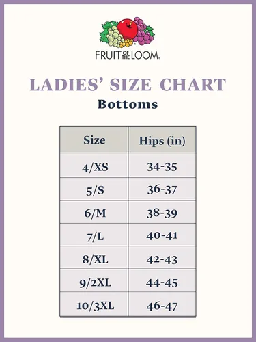 Miniatura 6 de Fruit of the Loom Ropa interior Beyondsoft para mujer (talla regular y grande)