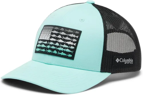 Miniatura 902 de Columbia - Gorra de malla con bandera con árboles unisex para adultos, corona alta