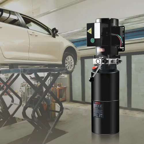 Miniatura 8 de VEVOR Unidad de potencia hidráulica 220V de 10 cuartos para elevador de auto 3HP Bomba hidráulica Bomba de potencia hidráulica monofásica con tanque