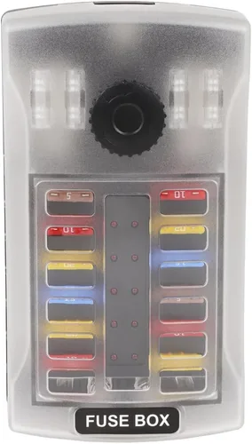 Miniatura 3 de SCITOO Caja de fusibles de 12 vías con cuchilla ATO/ATC/ATS, uso para lancha rodante, autocaravana, lancha rápida