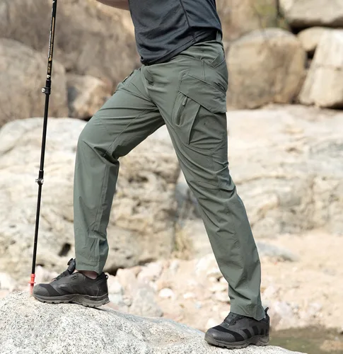Miniatura 7 de ReFire Gear Pantalones tácticos de secado rápido para hombre, pantalones cargo ligeros de verano para senderismo al aire libre