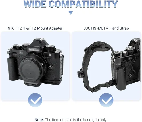 Miniatura 6 de JJC Soporte en L de agarre de mano de metal sólido para cámara Nikon Zf, para soporte Airtag, empuñadura Nikon Zf, almohadillas antideslizantes