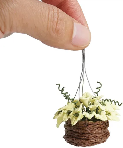 Miniatura 3 de Odoria 1/12 Plantas colgantes en miniatura, mini planta en maceta, accesorios de decoración de casa de muñecas, accesorio para casa de muñecas
