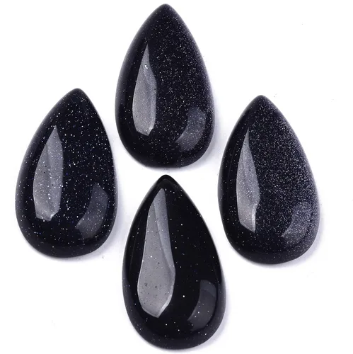Miniatura 4 de Beadthoven - 10 cuentas de piedra natural con forma de lágrima natural, gota de agua de amatista, sin agujero, cuentas de piedra de cristal curativo