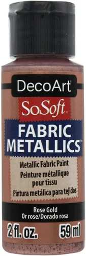 Miniatura 4 de DecoArt SoSoft - Pintura acrílica metálica de tela, 2 onzas, esmeralda