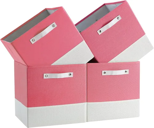 Miniatura 15 de Cajas Organizadoras de Cubo de Almacenamiento Organizador de Cubby de Tela 7.7 oz/yd² para Estante, Estantería, Clóset, Armario, Guardarropa