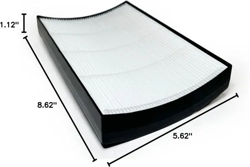 Miniatura 8 de Nispira PECOMFIL Breeze Filtro de repuesto para purificador de aire de mesa Purezone Breeze PECOMPAP 2 en 1 True HEPA carbón activado 1 paquete
