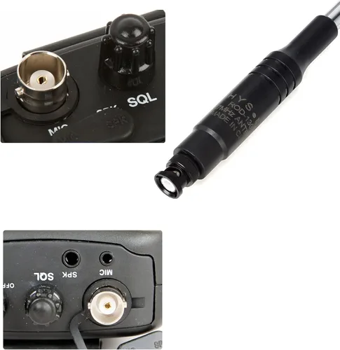 Miniatura 2 de HYS BNC Base telescópica/varilla de 27 Mhz Antena aficionada HT de 9.8 pulgadas a 51.97 pulgadas para radio CB portátil/portátil con conector BNC