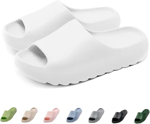 Miniatura 42 de Sandalias acolchadas para mujeres, hombres y niños, cómodas, antideslizantes, suaves, impermeables, para baño, ducha, sandalias acolchadas de suela