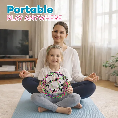 Miniatura 9 de 4E's Novelty Esfera de bola de respiración expandible (paquete de 4) juguete para niños para aliviar el estrés, juguetes para ansiedad, yoga